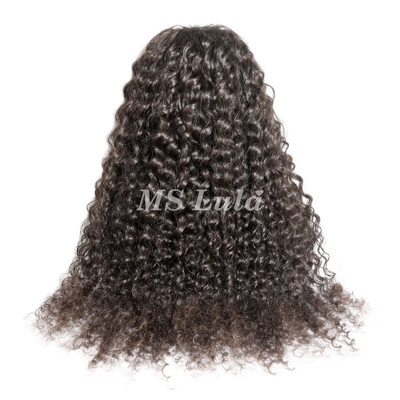 Virgin Human Hair Deep Wave V Part Wigs - 图片 9